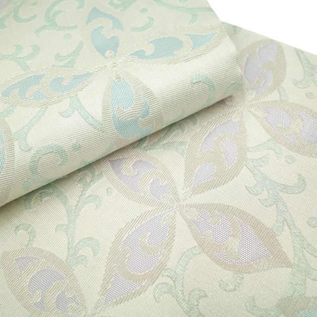 新古品】 袋帯 未使用 フォーマル 京都 西陣 正絹 全通 金華山織 銀糸