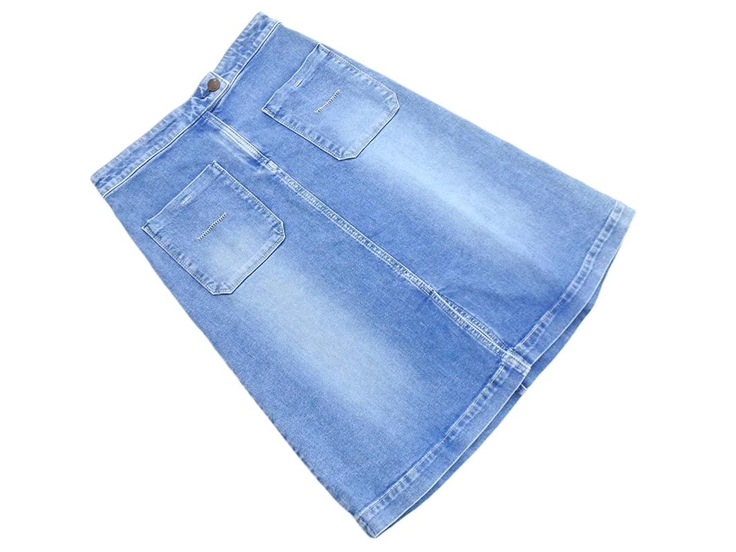Yanuk ヤヌーク USED加工 デニムスカート sizeS/青 □□ レディース