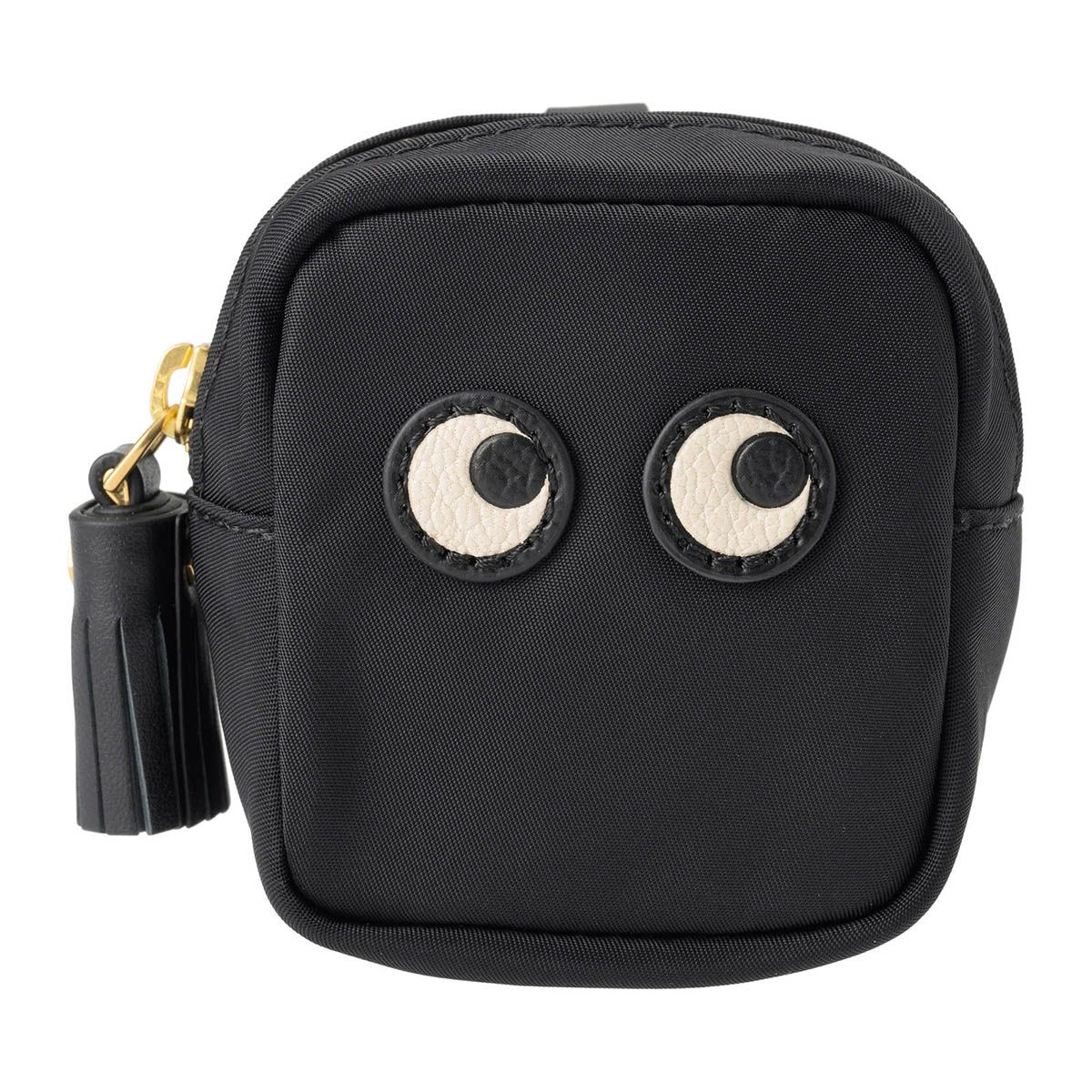 Anya Hindmarch スマイルポーチ 黒 新品 アニヤ ハインドマーチ ANYA HINDMARCH ポーチ アイズ ブラック