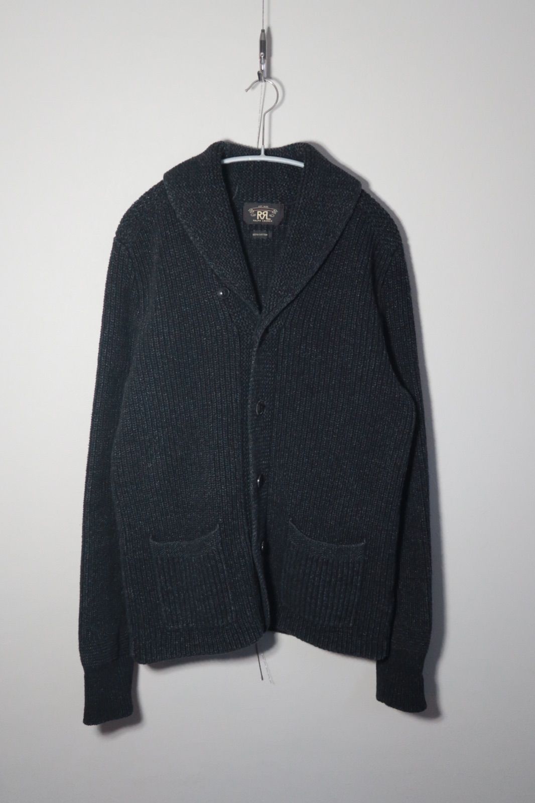 RRL ショールカラー ニット カーディガン コットン RRL ショールカラーカーディガン ダブルアールエル ラルフローレン