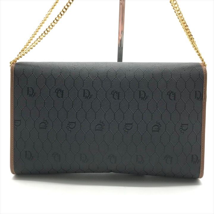 美品 Christian Dior ディオール チェーン ショルダー バッグ クラッチ
