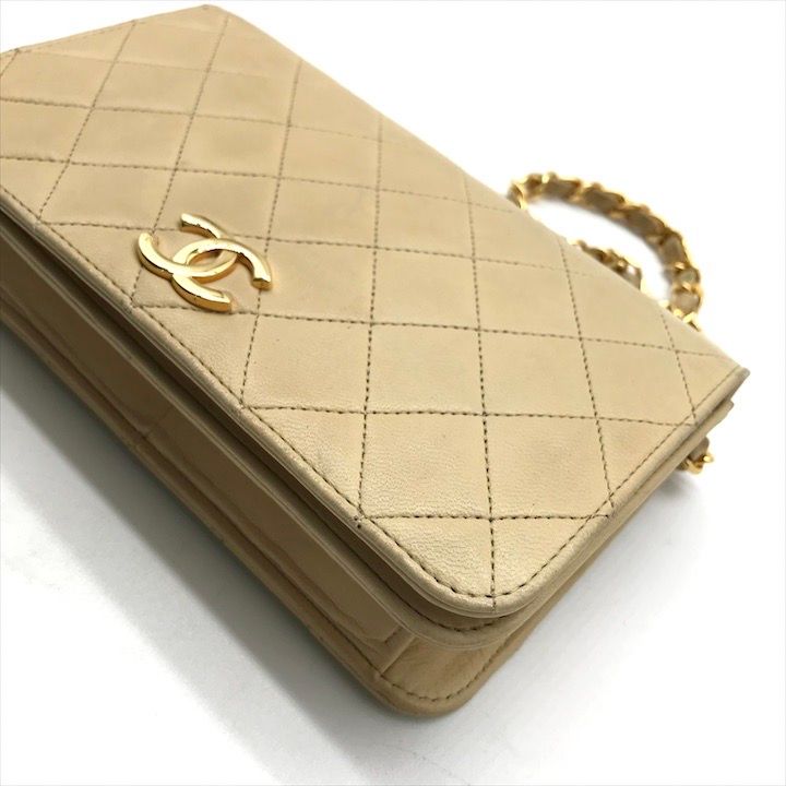 良品 CHANEL シャネル ココマーク ミニ マトラッセ プッシュロック