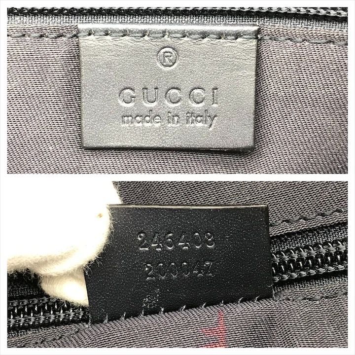 良品 GUCCI グッチ GGキャンバス ビジネス バッグ 2WAY ハンド