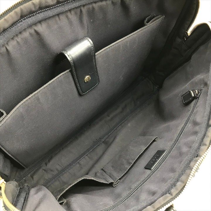 良品 GUCCI グッチ GGキャンバス ビジネス バッグ 2WAY ハンド