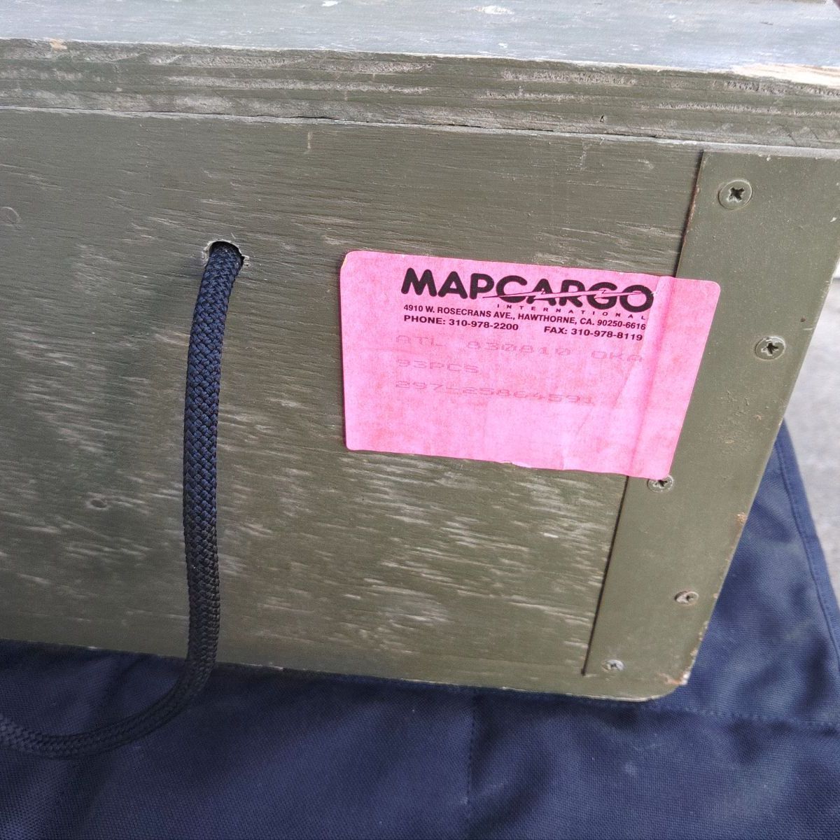 フランス軍　TENTE MLE-1956 テント用　ウッドケース　木製　送料無料 フランス軍実物】 TENTE MLE-1956 木箱 - メルカリ