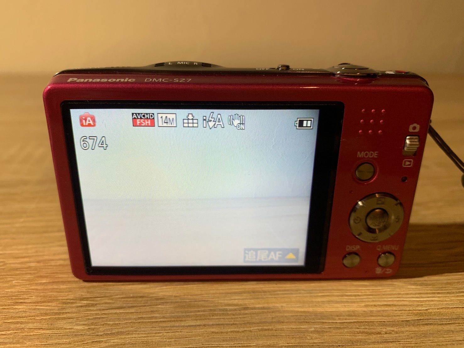 7720 Panasonic Lumix DMC-SZ7 ピンク デジカメ 動作確認済み 美品