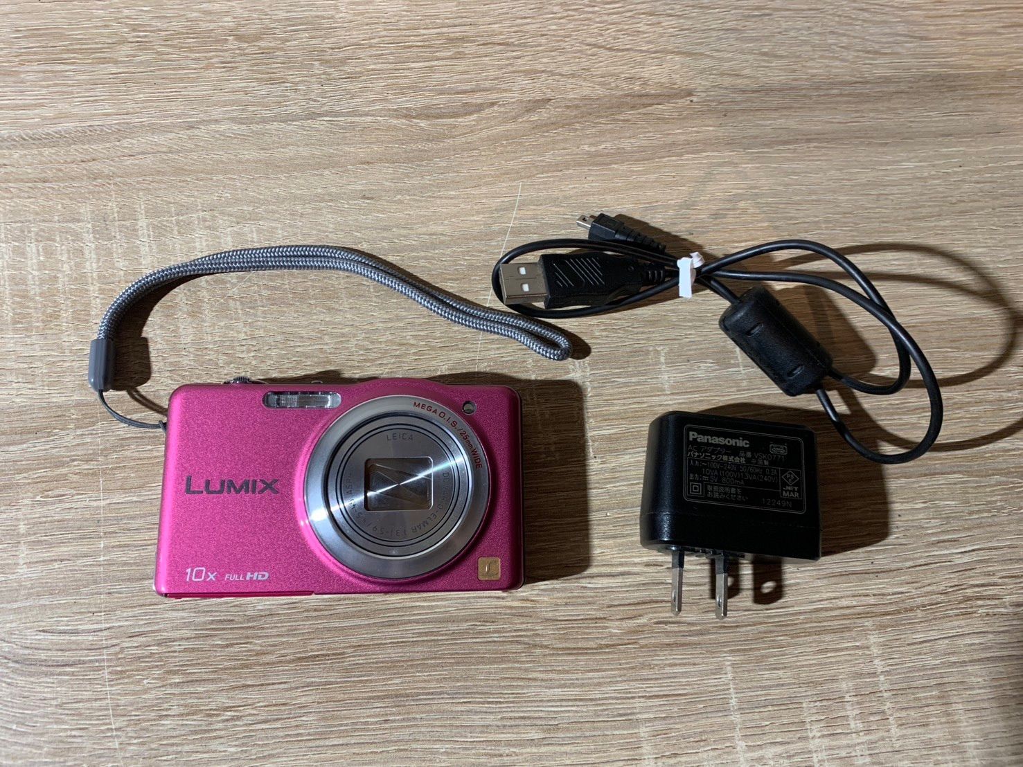 7720 Panasonic Lumix DMC-SZ7 ピンク デジカメ 動作確認済み 美品