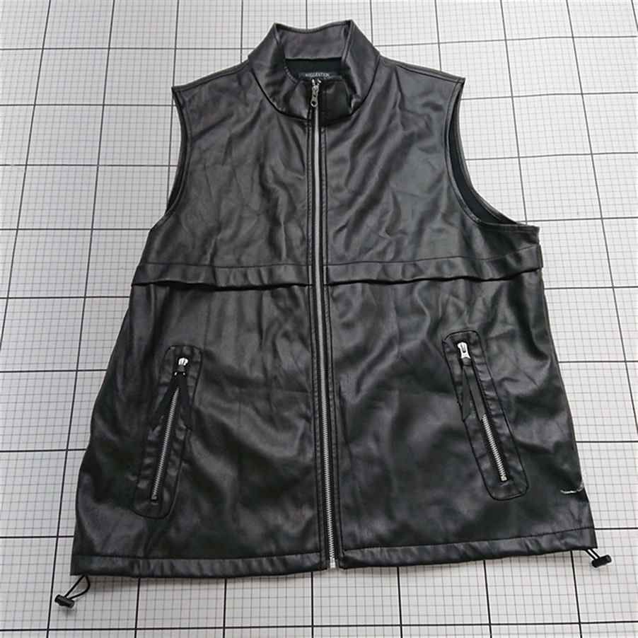 ◇ ⊇ サジェスチョン SUGGESTION フェイクレザー ベスト ブラック系
