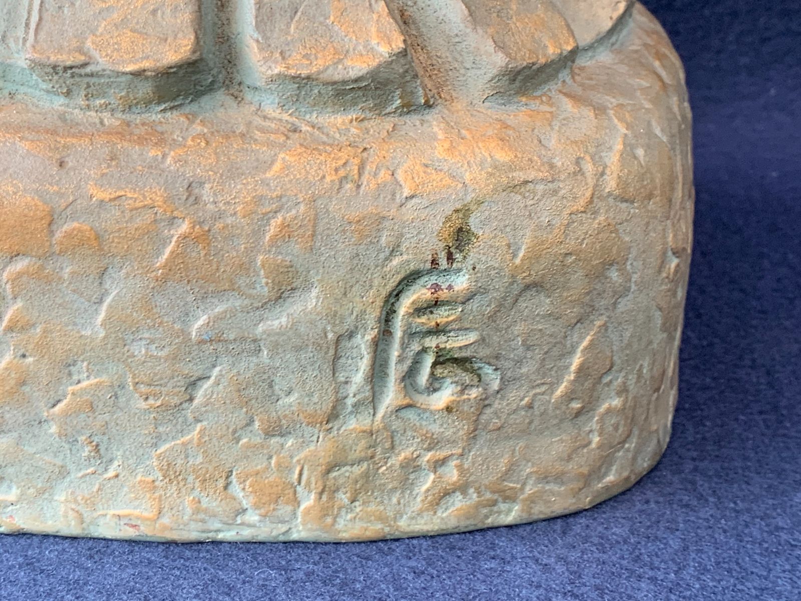 聖徳太子 銅製 像 高さ53cm 板坂辰治氏作/アンティーク 聖徳太子 銅製 像 高さ53cm 板坂辰治氏作/アンティーク