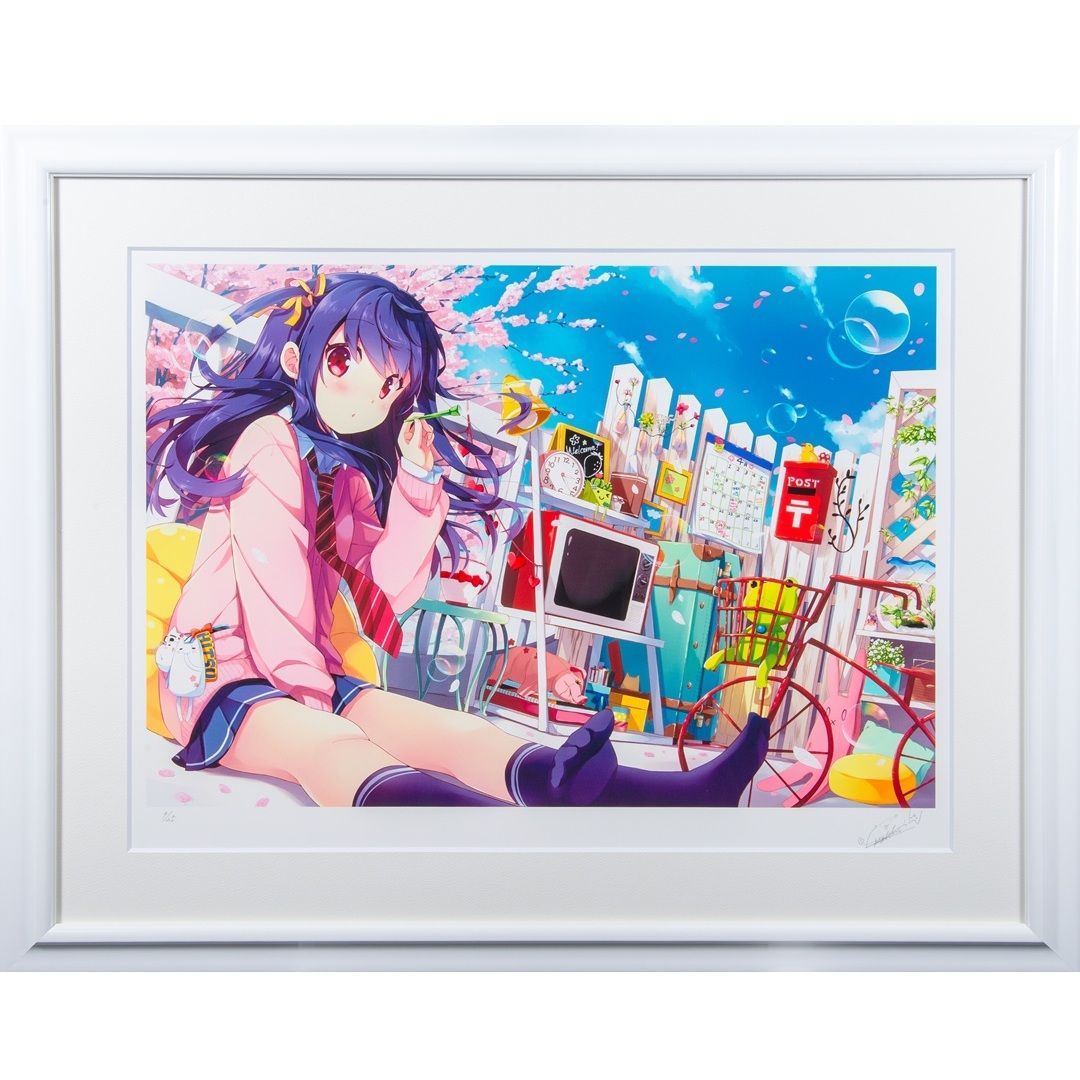 なつめえり】 「私の部屋」 版画 アールジュネス / アールビバン保証