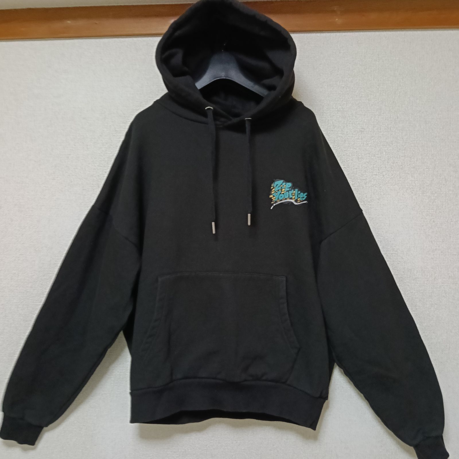 美品9090ナインティナインティZipYourLipsHoodie×Nahコラボパーカー 