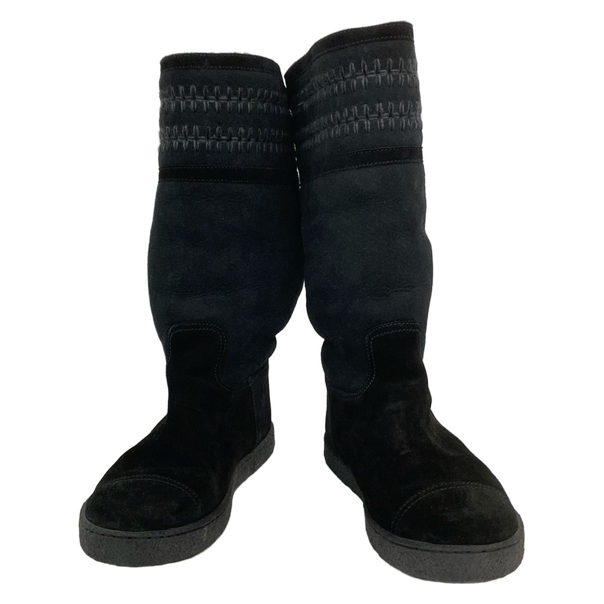 Chanel シャネル ココマーク ジップ ダウン ムートンブーツ 専用 シャネル ココマーク センタージップ ダウン ムートンブーツ