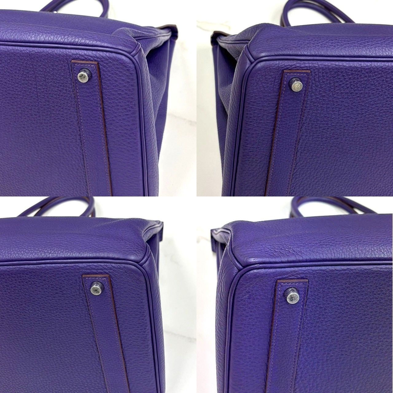 美品☆ エルメス バーキン40 トリヨン アイリス ハンドバッグ □N刻印 