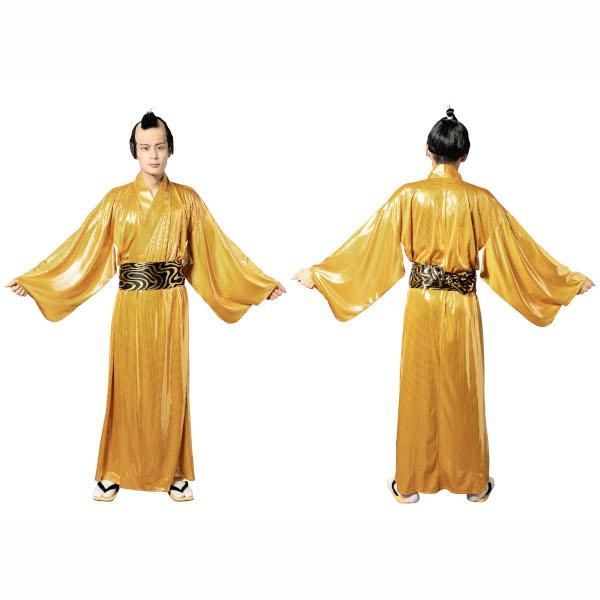 マツケンサンバ　セット　衣装　カツラ　町娘　サムライパーティーコスチュームセット マツケンサンバ セット 衣装 カツラ 町娘 サムライパーティー