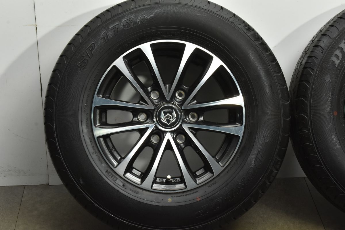 バリ溝】RIZLEY JP-H 15in 6J +33 PCD139.7 ダンロップ SP175N 195