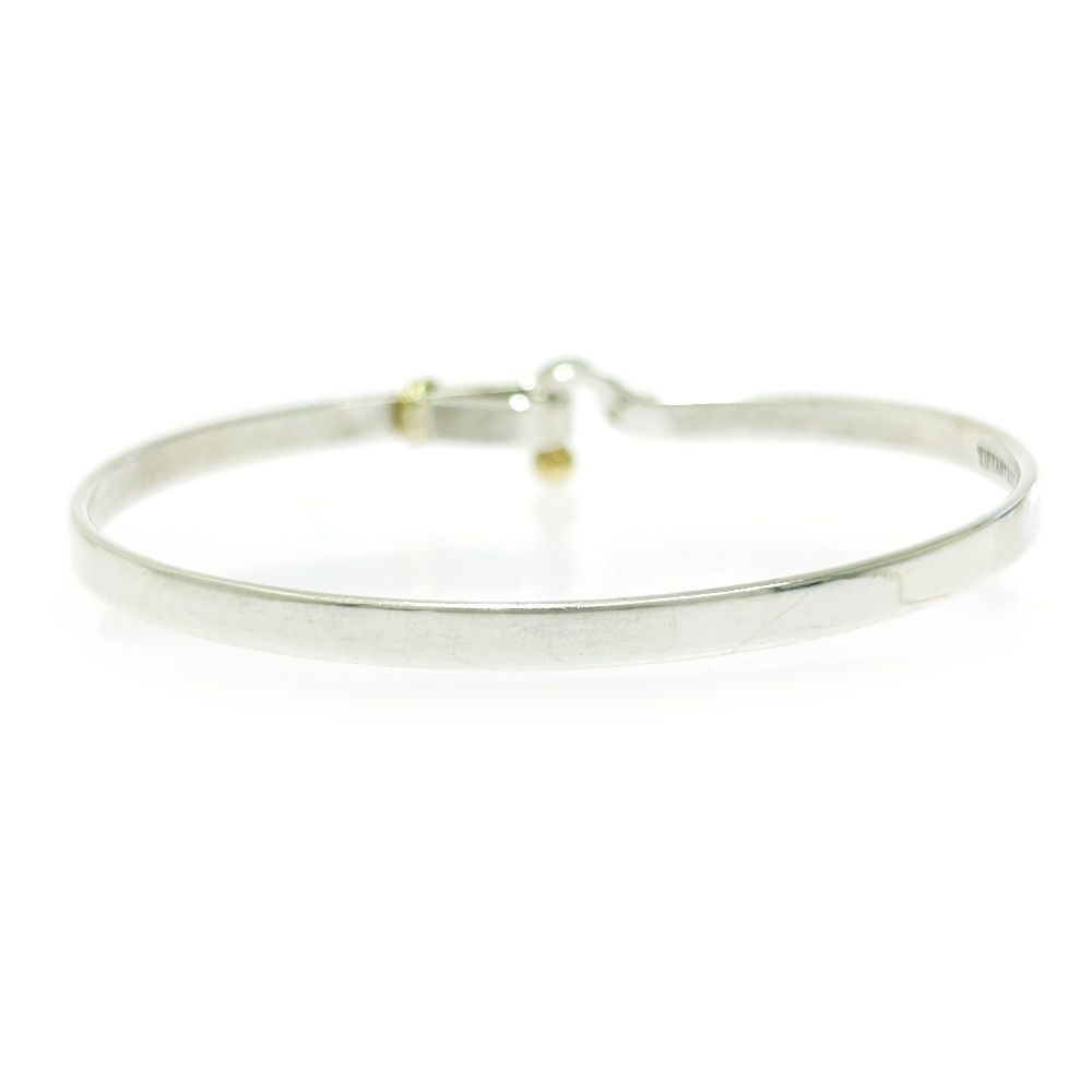 。Tiffany&co.【ティファニー】フック&アイバングル 925/750刻印 TIFFANY&Co.（ティファニー） フック＆アイ ブレスレット 腕輪
