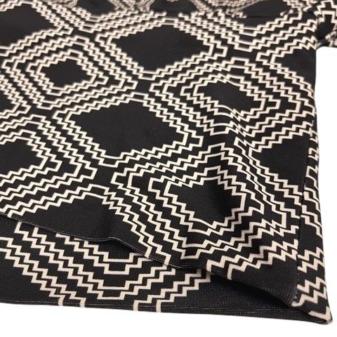 イッセイミヤケ ISSEY MIYAKE カットソー チュニック ストレッチ 幾何