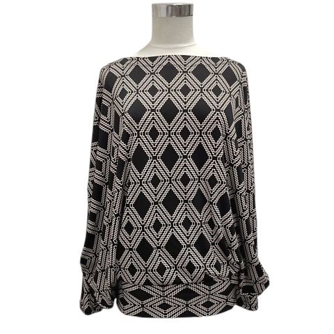 イッセイミヤケ ISSEY MIYAKE カットソー チュニック ストレッチ 幾何