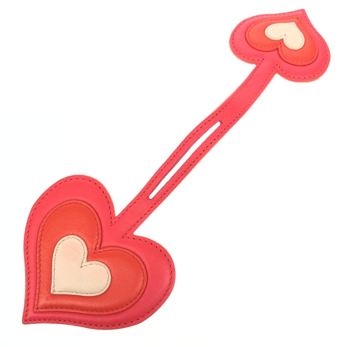 DELVAUX デルボー チャーム ハート レッド/オレンジ レディース