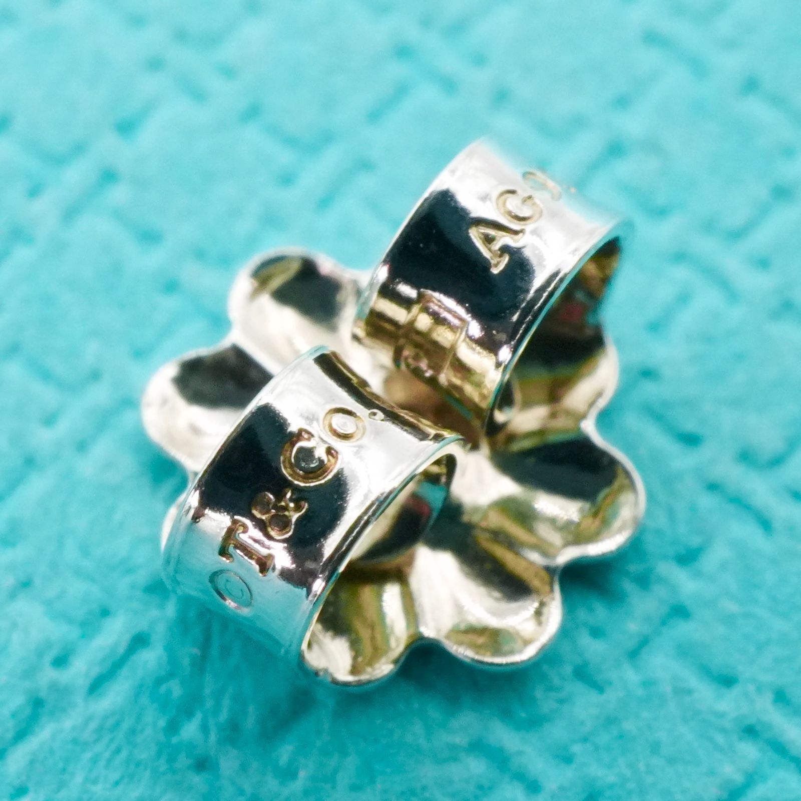 極美品 ティファニー 1837 ナロー フープ スモール ピアス/25-2264