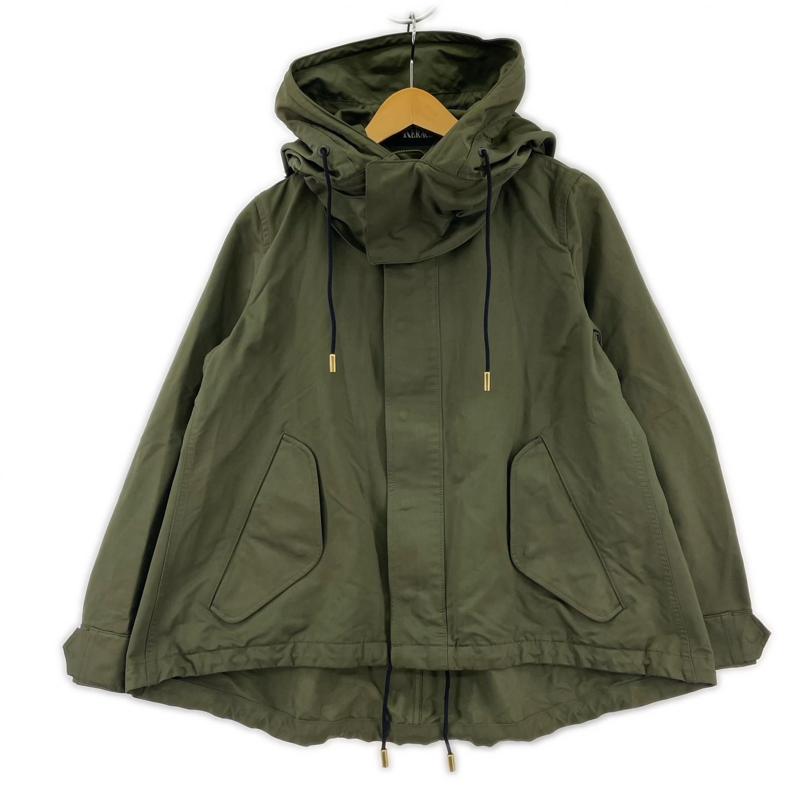 THE RERACS ザ・リラクス 2wayフード付きジャケット size36/モス 