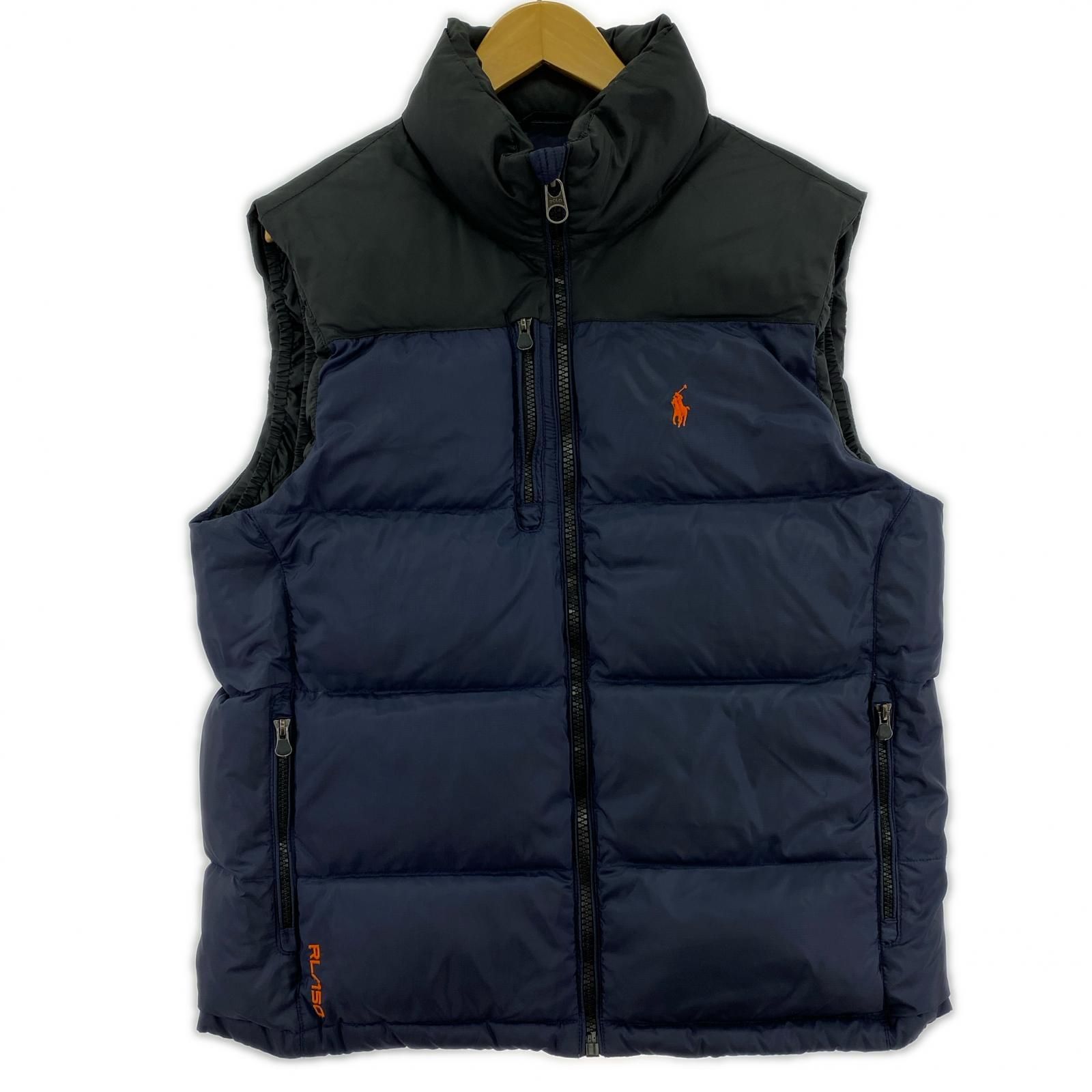 POLO RALPH LAUREN ポロ ラルフローレン ロゴ刺繍ダウンベスト sizeM