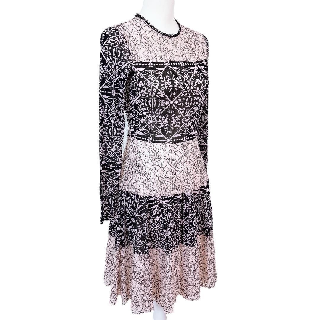 ヴィヴィアンタム花柄タイトスカート サイズ40ノースリーブネット