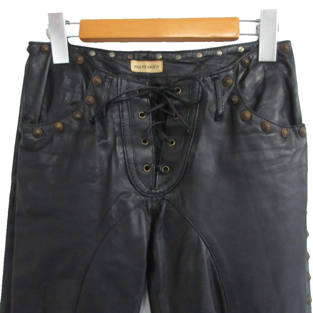 Share Spirit シェアースピリット レザー　パンツ　ヴィンテージ シェアースピリット SHARE SPIRIT 00s Y2K Archive sheep leather
