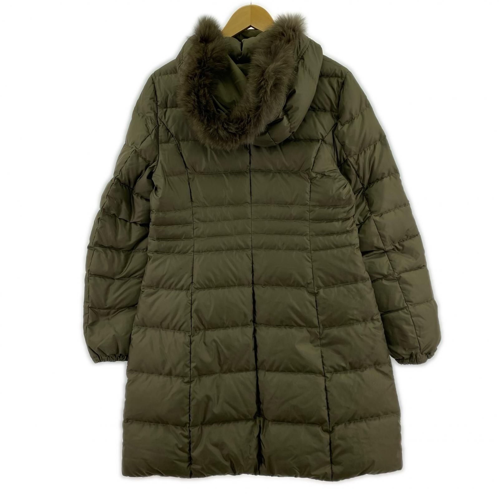 アンタイトル ダウンコート フード ベルト ファー 3way サイズ3 ブラウン UNTITLED アンタイトル 3way ファーフード付き リバーシブル ダウン