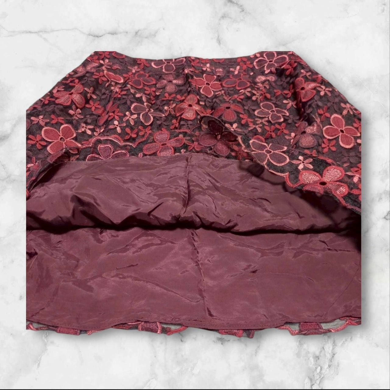 M'S GRACY 花柄刺繍 フレアスカート サイズ40 M'S GRACY 花柄刺繍 フレアスカート サイズ40 エムズグレイシー】（40