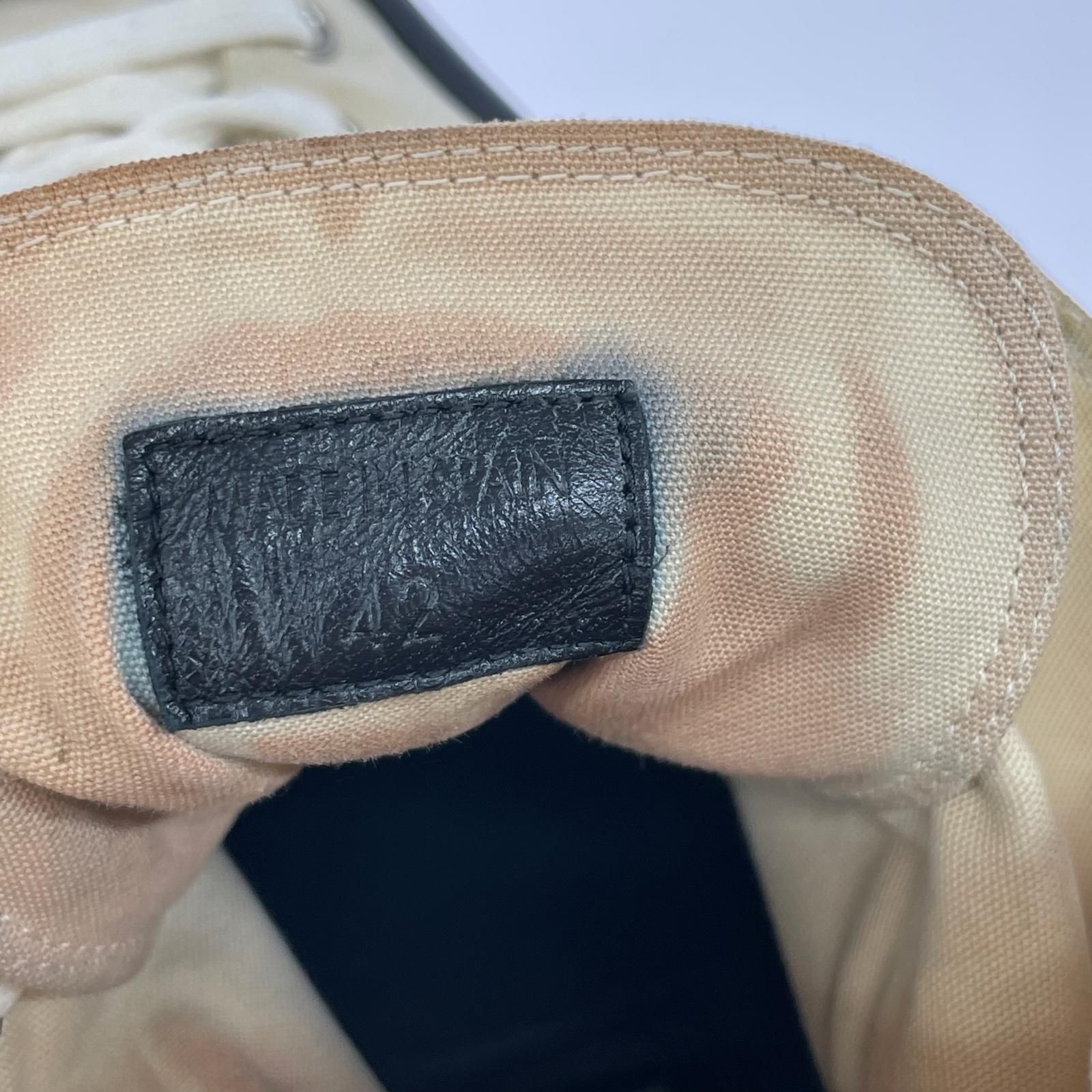 JIL SANDER ジルサンダー ハイカット キャンバススニーカー size42