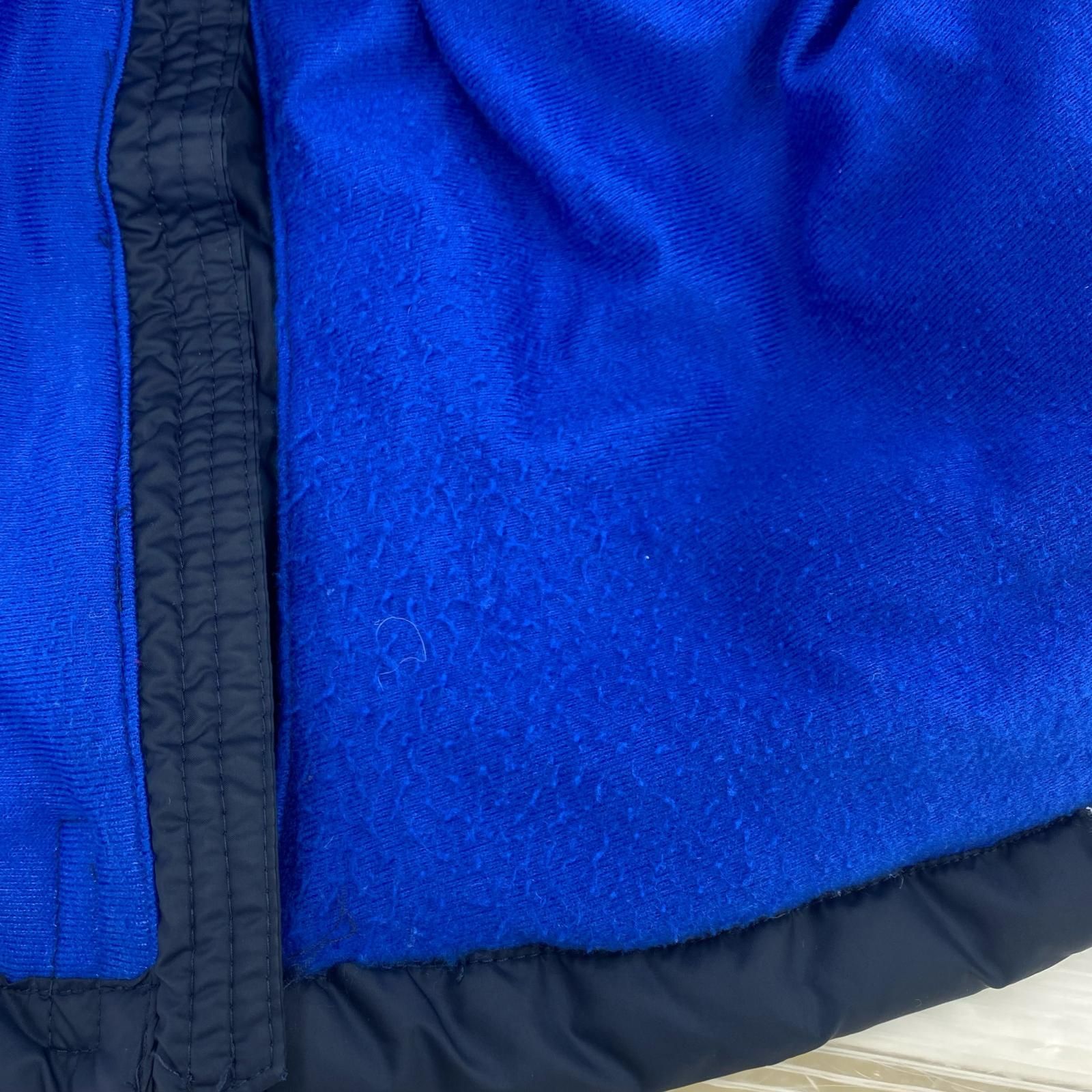 アディダス　裏起毛/ボア　ベンチコート　ネイビー　Ｍサイズ adidas アディダス 裏ボア ベンチコート size150/ネイビー - メルカリ