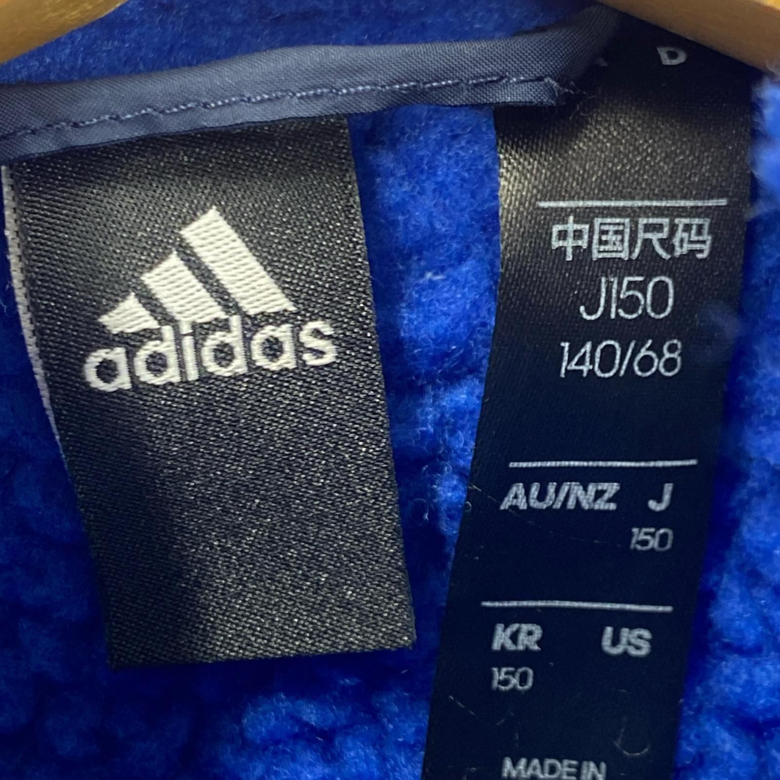 アディダス　裏起毛/ボア　ベンチコート　ネイビー　Ｍサイズ adidas アディダス 裏ボア ベンチコート size150/ネイビー - メルカリ