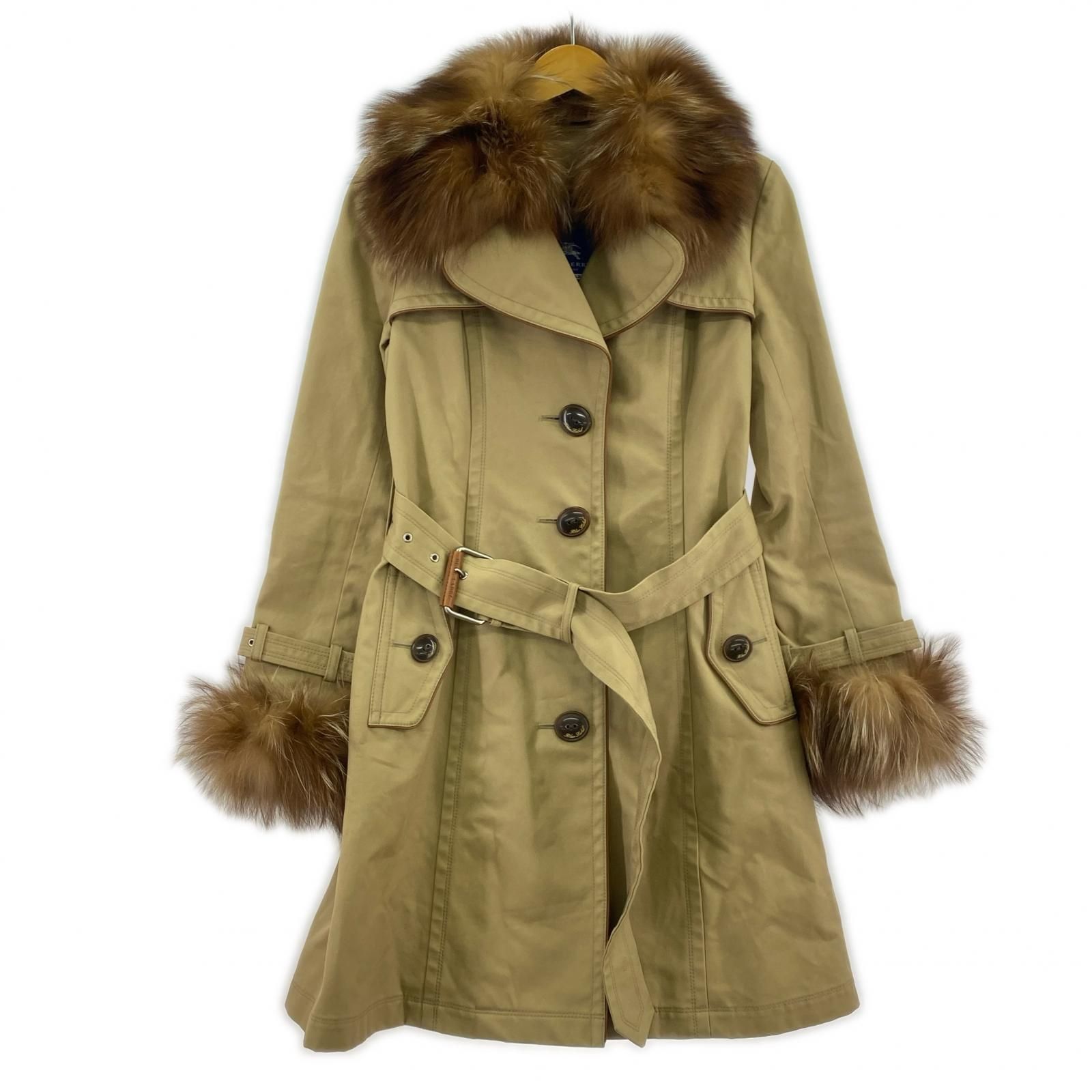 BURBERRY BLUE LABEL バーバリーブルーレーベル ライナー ファー