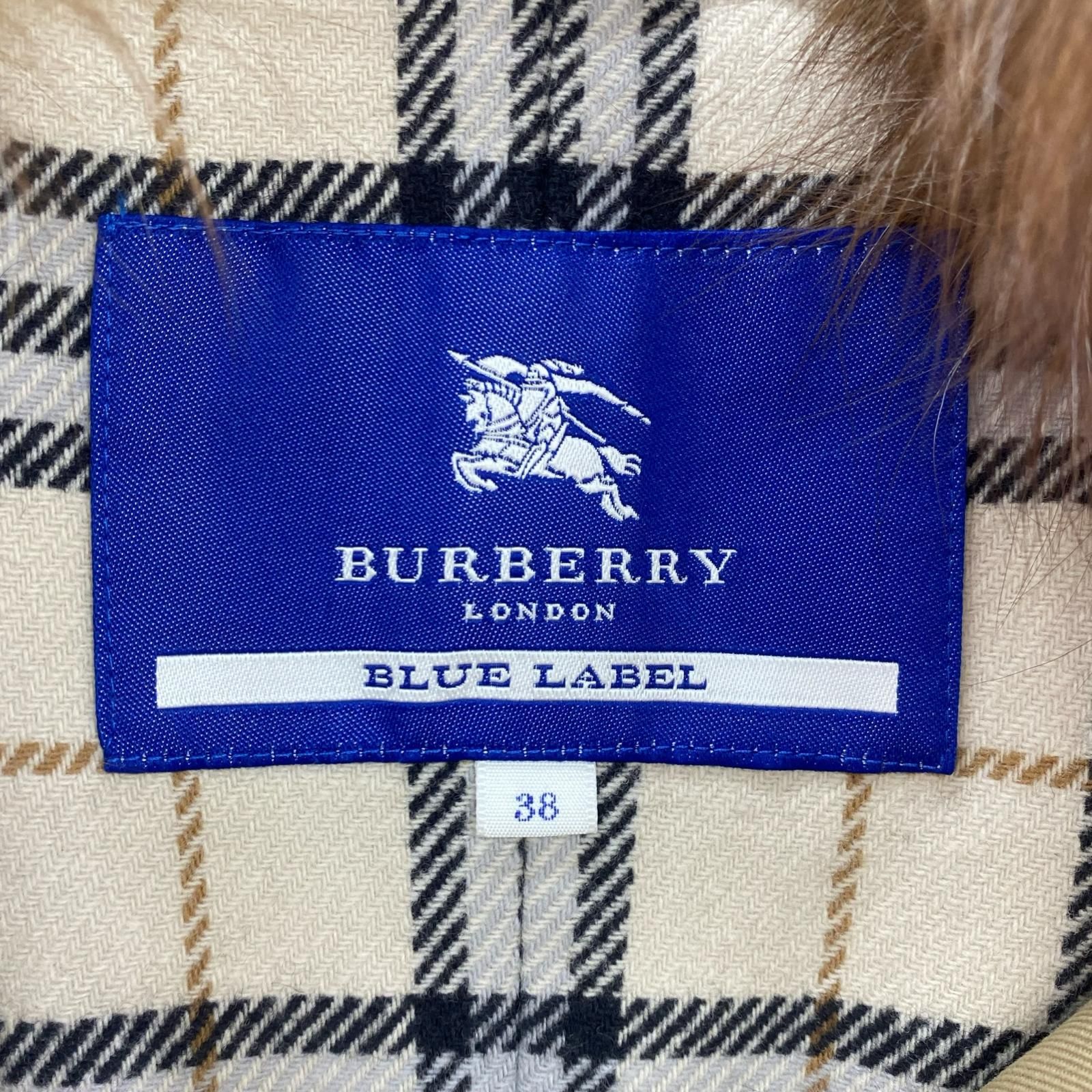 BURBERRY BLUE LABEL バーバリーブルーレーベル ライナー ファー