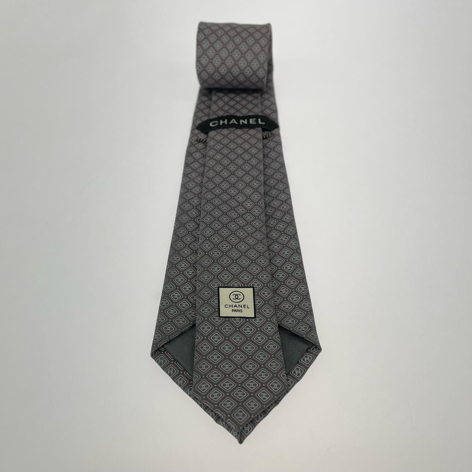 CHANEL ダークグレー ネクタイ 楽天市場】CHANEL シャネル ネクタイ シルクタイ ロゴ CCマーク ココ