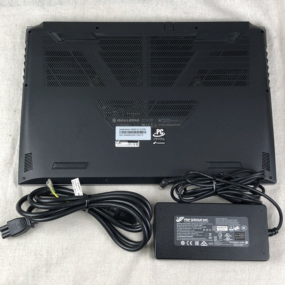 ジャンク GALLERIA XL7C-R36 RTX3060 i7-10875H - メルカリ