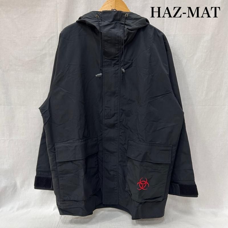 ビンテージ　HAZ-MAT 147 古着 90s HAZ-MAT USA製 フルジップジャンパー black L メンズ L