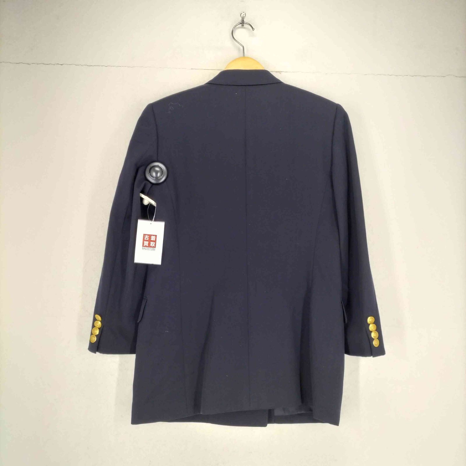 アクアスキュータム AQUASCUTUM 紺ブレ 金釦 ダブルブレスト