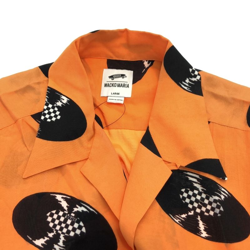 WACKO MARIA × VANS レコード アロハシャツ L オレンジ ワコマリア 