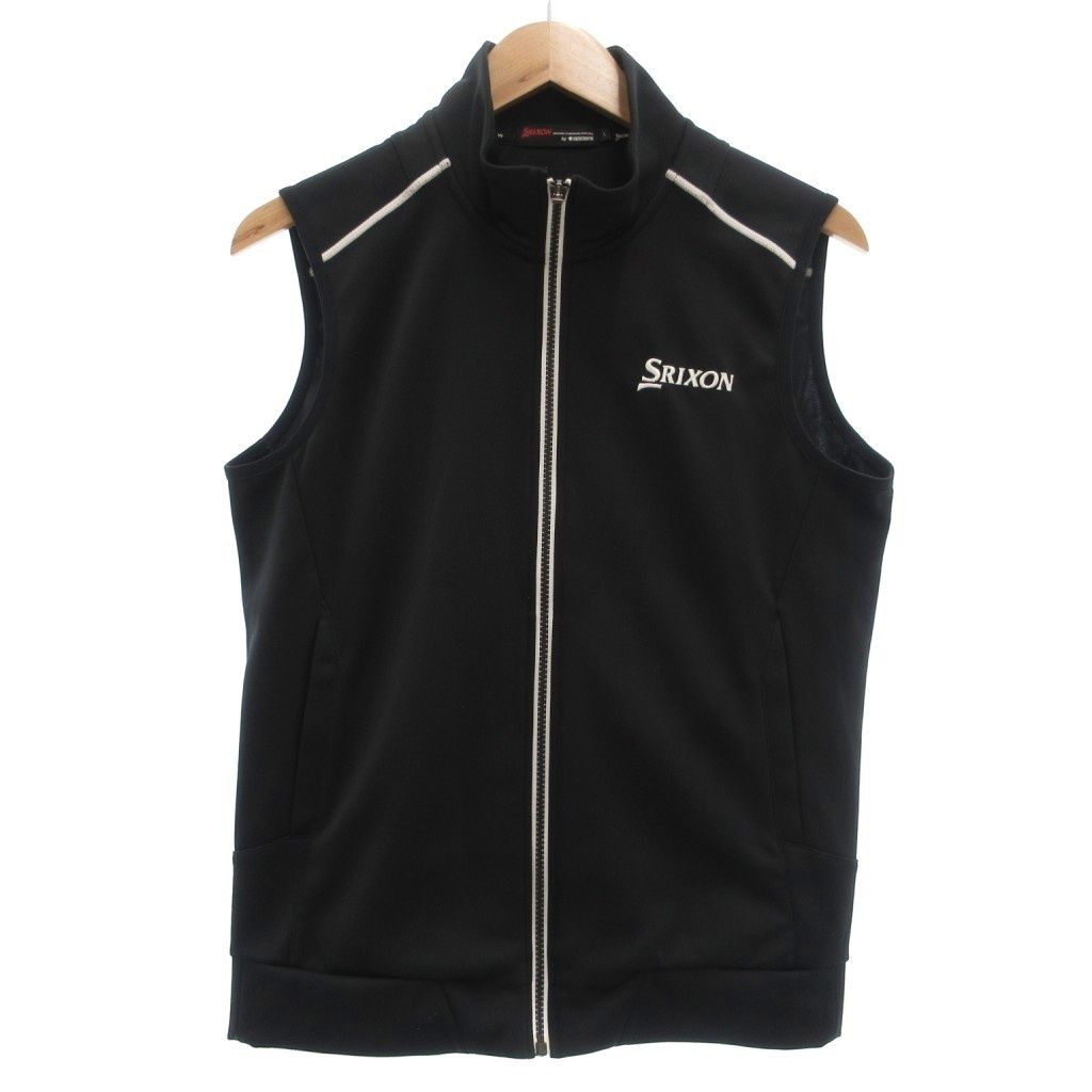 スリクソン SRIXON デサント ゴルフウェア ベスト スタンドカラー ロゴ