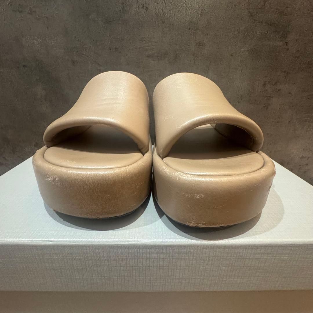 バレンシアガ 厚底サンダル 36 23cm ブラウンベージュ スライド - メルカリ