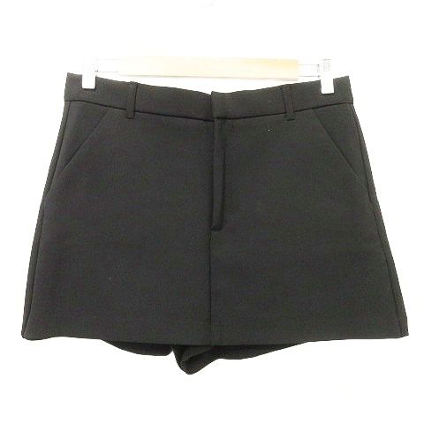 ザラ ZARA キュロット スカート ショートパンツ Lサイズ 黒 ブラック