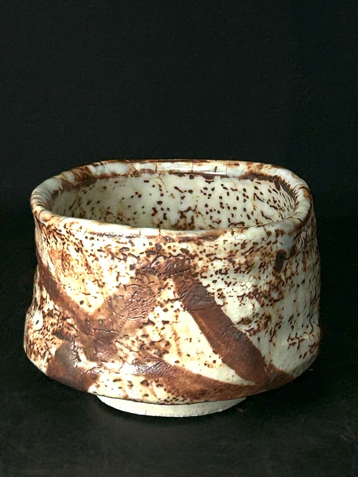 幽玄】山本文雅 墨貫入 茶碗 共箱 茶道具 抹茶碗 - メルカリ