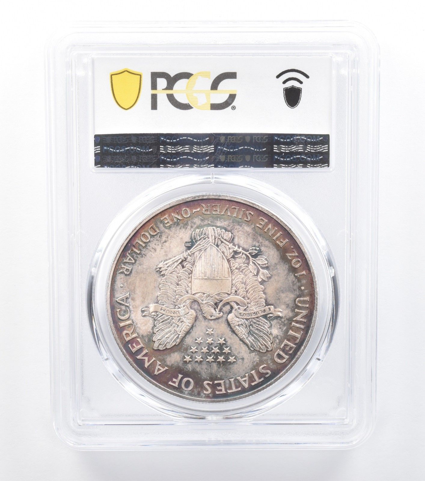 1995年 アメリカン シルバー イーグル MS66 PCGS レインボー T *7722