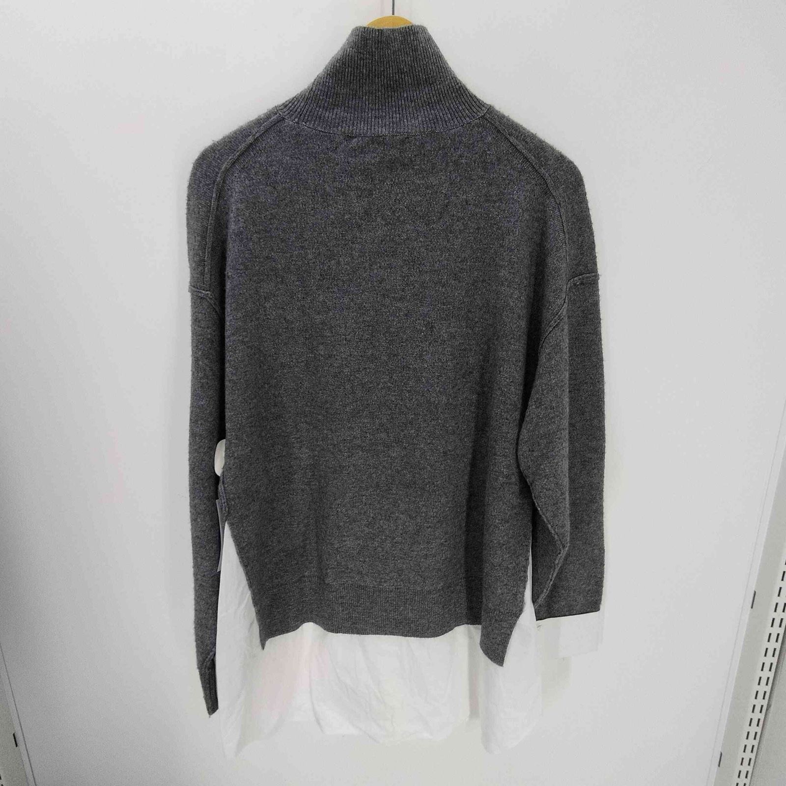 ザラ ZARA コンビポプリンニットセーター レディース import：M - メルカリ