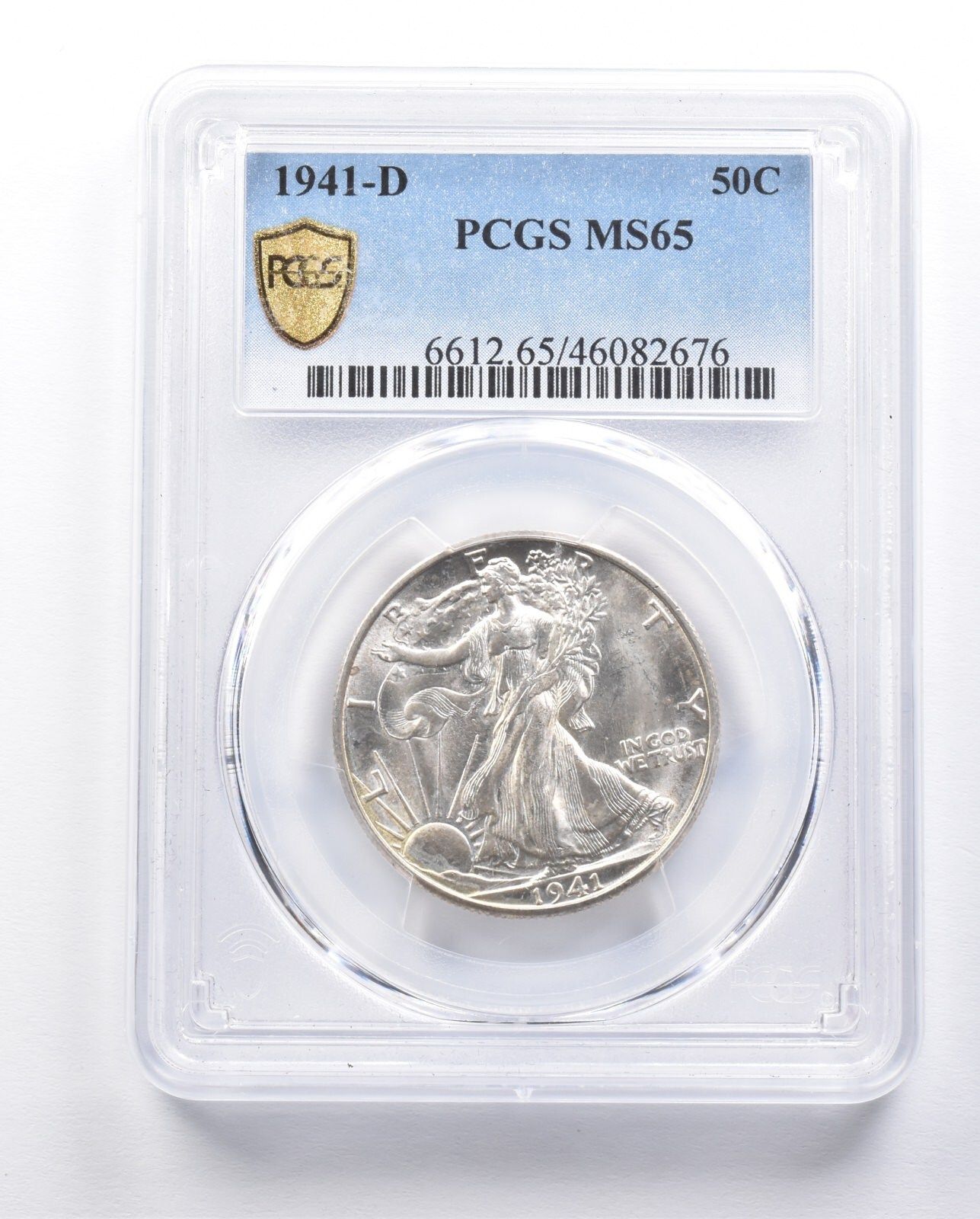 1941-D ウォーキング・リバティ・ハーフダラー MS65 PCGS *6454 - メルカリ