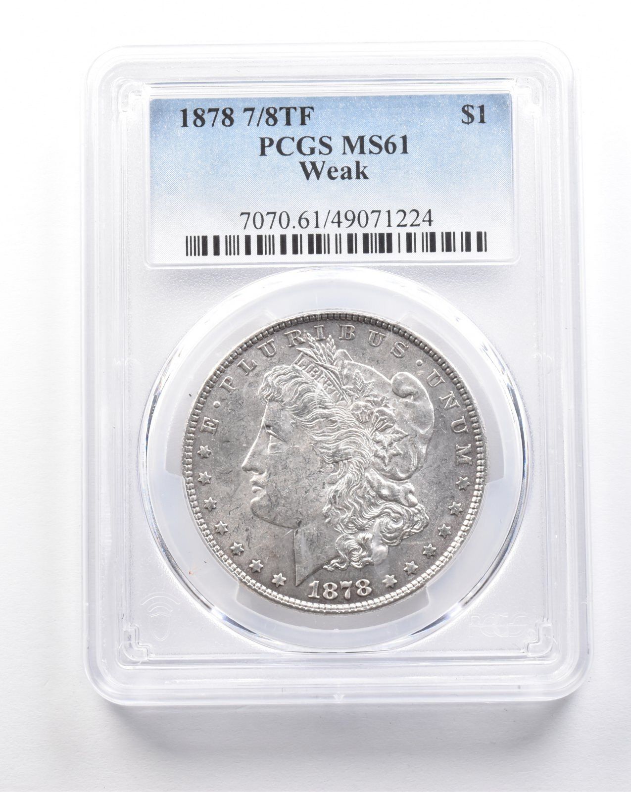 1878年 7/8TF モルガン銀貨 弱 MS61 PCGS *7580 - メルカリ