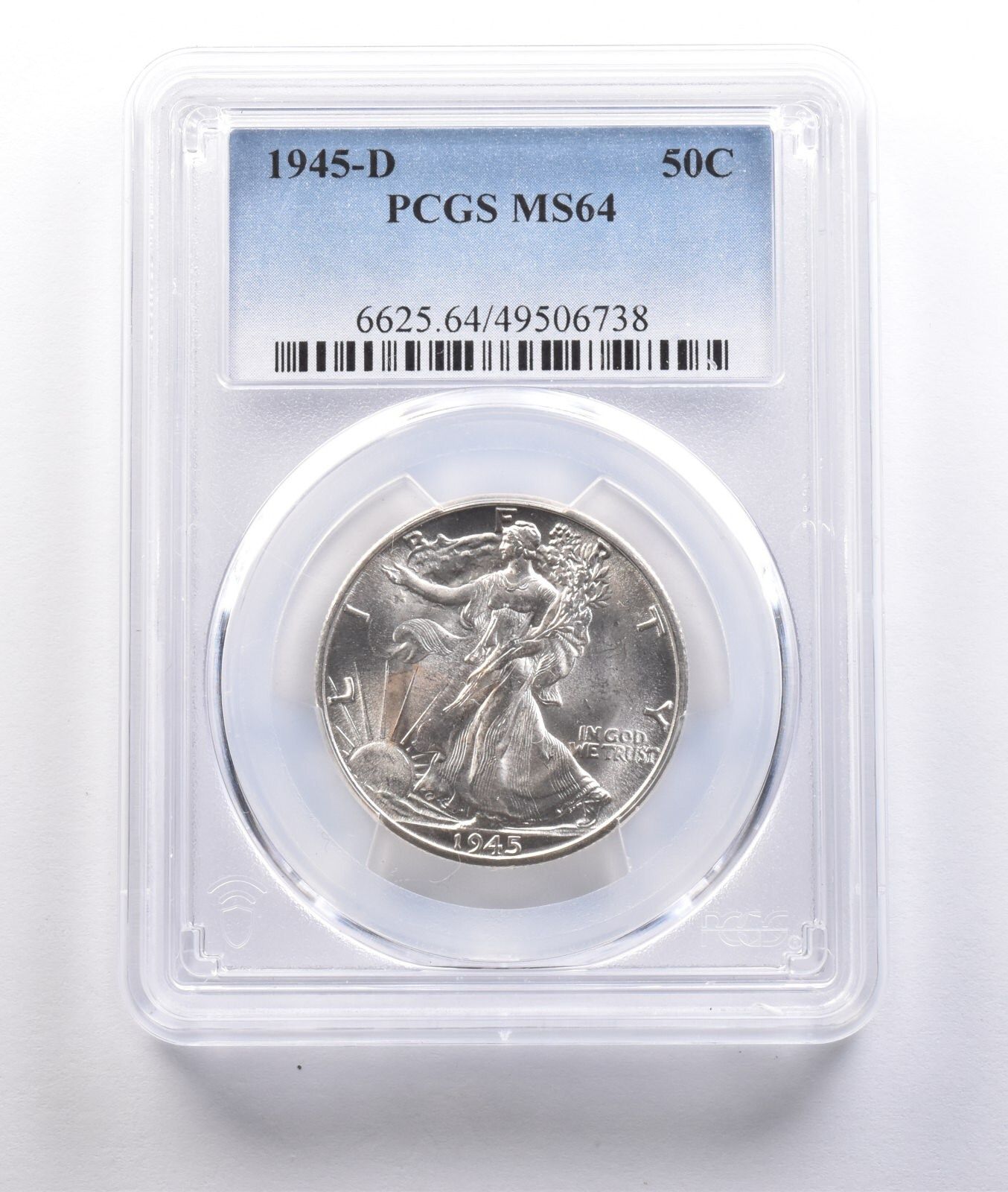1945-D ウォーキング・リバティ・ハーフダラー MS64 PCGS *6844 - メルカリ