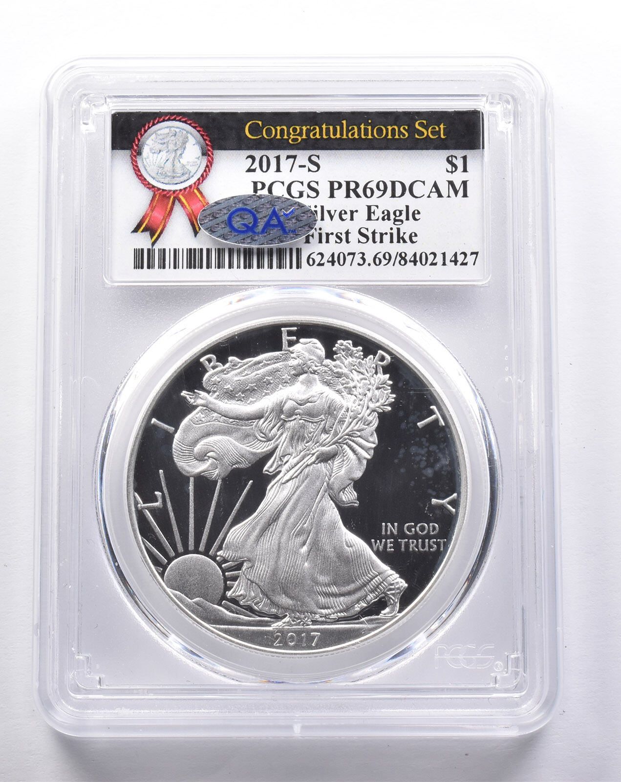 PR69DCAM 2017-S アメリカンシルバーイーグル FS コングラチュ